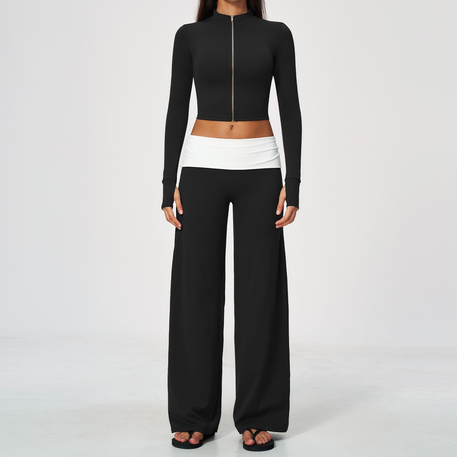 Zip Jacket Wide Leg Pants 2 Pi - Yoga Of Fitness 评论和价格