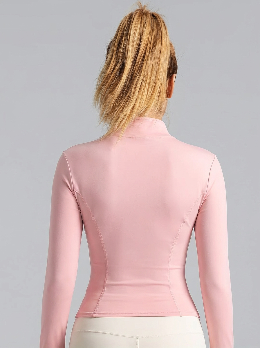 New Women Light Pink Yoga Coat - Yoga Of Fitness 评论和价格