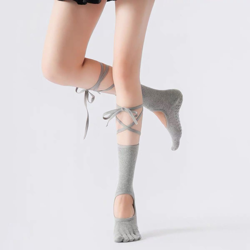 Lace-up Ballet Yoga Socks Wome - Yoga Of Fitness 评论和价格